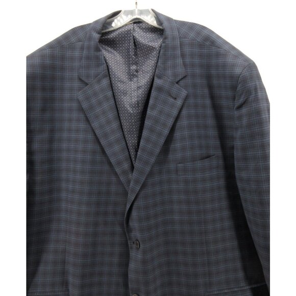 Oak Hill Sport Coat 4XLT Tall Blazer Wool Blend Plaid Jacket Preppy - Picture 2 of 14